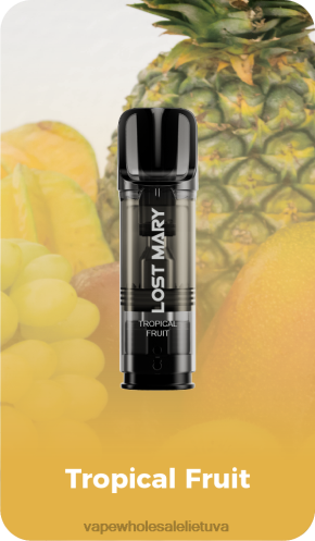 Vape Be Nikotino Z8D0T432 | LOST MARY Tappo tropiniai vaisiai iš anksto užpildytos pakaitinės ankštys
