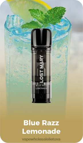 Vape Wholesale Lietuva Z8D0T421 | LOST MARY Tappo mėlynas razz limonadas iš anksto užpildytos pakaitinės ankštys