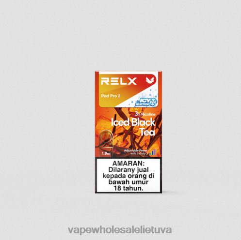 Bez Nikotinove Vape Z8D0T249 | RELX Pod Pro ledinė juodoji arbata 2