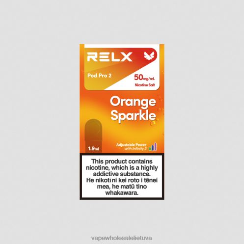 Nikotinove Vape Z8D0T240 | RELX Pod Pro oranžinis blizgesys 2
