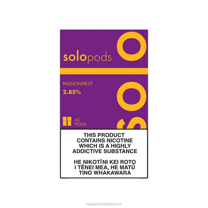 Vape Wholesaler 8NF456 - Solo pakaitinė dėžutė 2 pak pasifloros vaisius