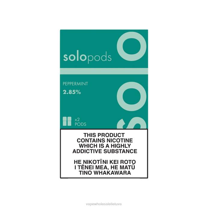 Vape Wholesaler 8NF463 - Solo pakaitinė dėžutė 2 pak pipirmėčių