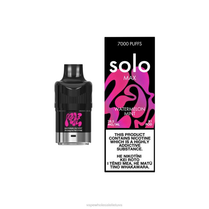 Vape Be Nikotino 8NF486 - Solo MAX ankštis arbūzų mėtų