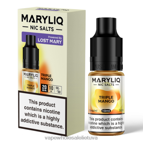 Bez Nikotinove Vape Z8D0T459 | LOST MARY MARYLIQ trigubas mangas nikinės druskos - 10 ml - 20 mg