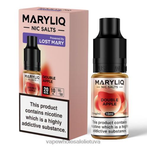 E Cigareciu Skysciai Z8D0T446 | LOST MARY MARYLIQ dvigubas obuolys nikinės druskos - 10 ml - 20 mg