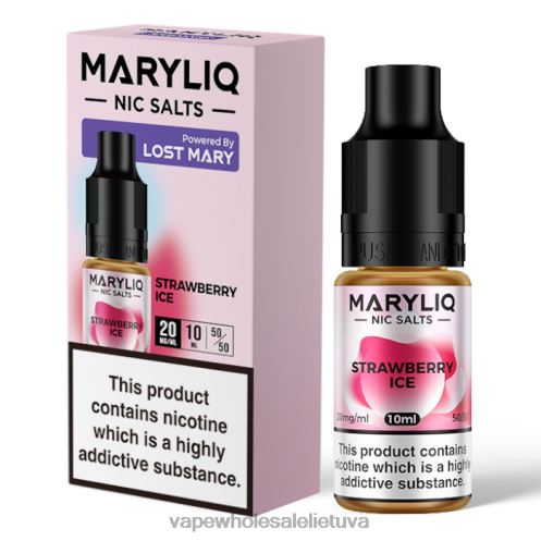 E Cigareciu Z8D0T457 | LOST MARY MARYLIQ braškių ledų nikinės druskos - 10 ml - 20 mg