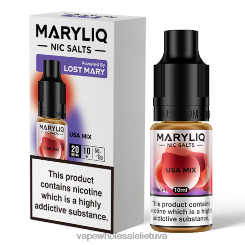 Vape Be Nikotino Z8D0T462 | LOST MARY MARYLIQ JAV mišinys nikinės druskos - 10 ml - 20 mg