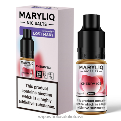 Vape Shop Kaunas Z8D0T443 | LOST MARY MARYLIQ vyšnių ledas nikinės druskos - 10 ml - 20 mg