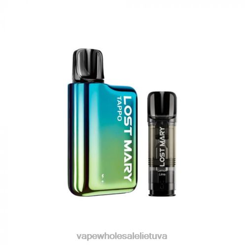 E Cigareciu Skysciai Z8D0T436 | LOST MARY Tappo mėlyna žalia x citrininė laima pod vape rinkinys