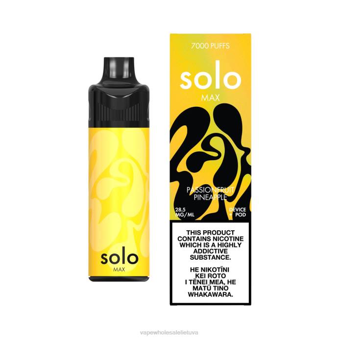 Vape Wholesale Supplier 8NF469 - Solo MAX ankšties rinkinys pasiflorų ananasai