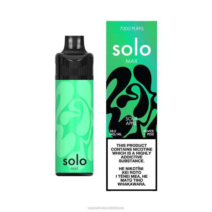 Vape Wholesaler 8NF470 - Solo MAX ankšties rinkinys rūgštus obuolys