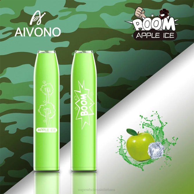 Aivono AIM BOOM 600 obuolių ledų - 4FRZ354 Vape Shop Vilnius