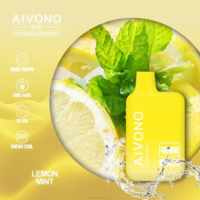 Aivono AIM BOXX 4000 citrinų mėtų - 4FRZ230 Vape Wholesale Supplier