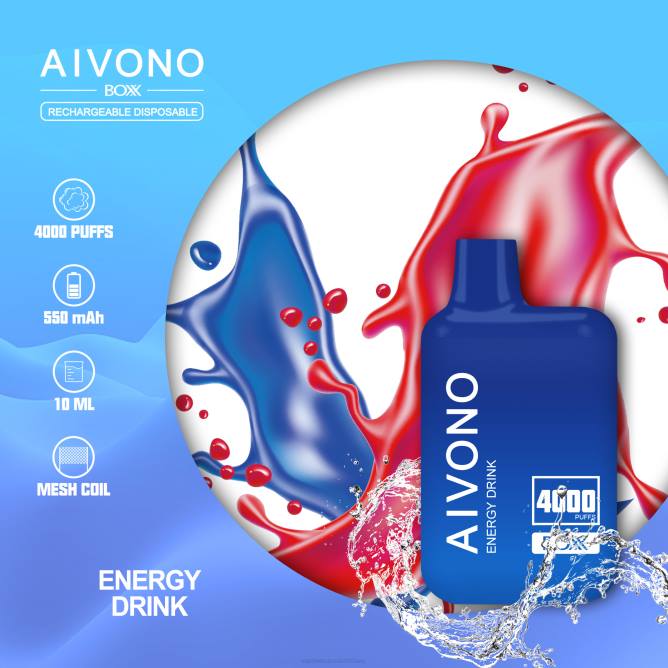 Aivono AIM BOXX 4000 energetinis gėrimas - 4FRZ225 Vape Wholesale Lietuva