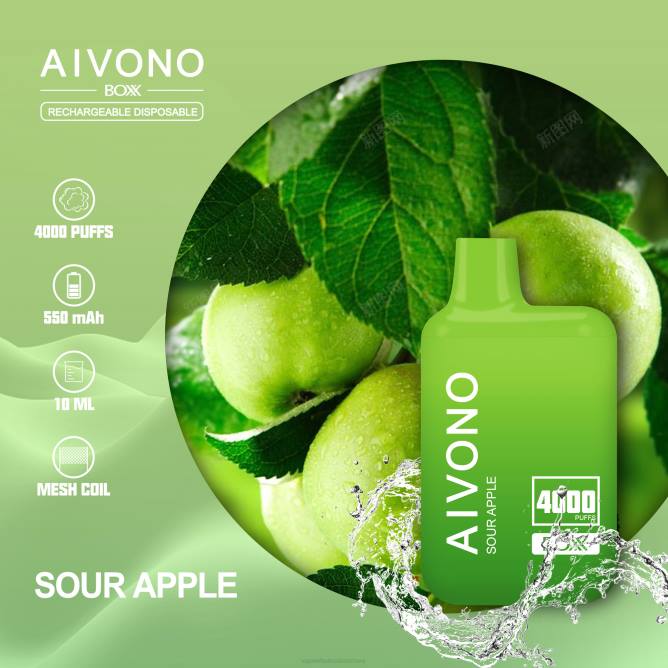 Aivono AIM BOXX 4000 rūgštus obuolys - 4FRZ220 Vape Shop Kaunas