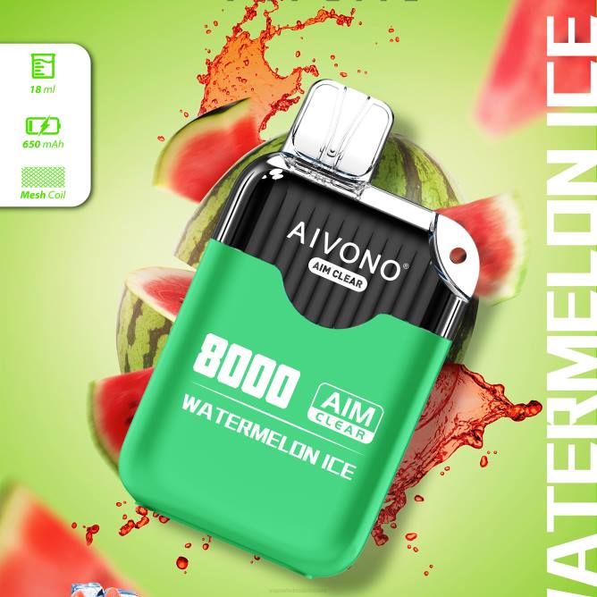 Aivono AIM CLEAR 8000 arbūzų ledas - 4FRZ204 Vape Wholesale Lietuva