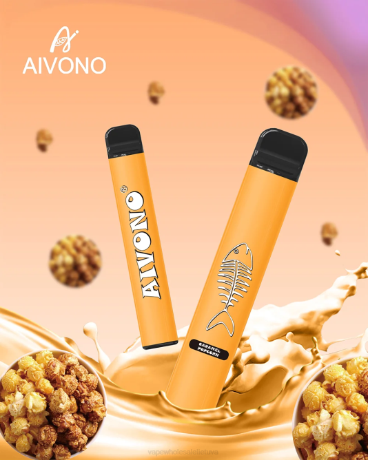 Aivono AIM FISHBONE 600 karameliniai kukurūzų spragėsiai - 4FRZ286 Vape Wholesale Supplier