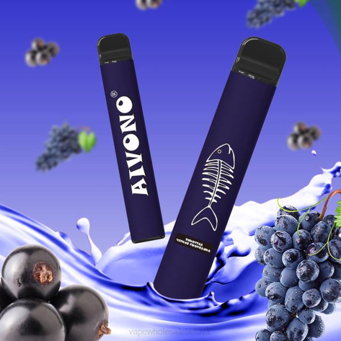 Aivono AIM FISHBONE 600 vynuogių juodųjų serbentų - 4FRZ284 Vape Shop Vilnius