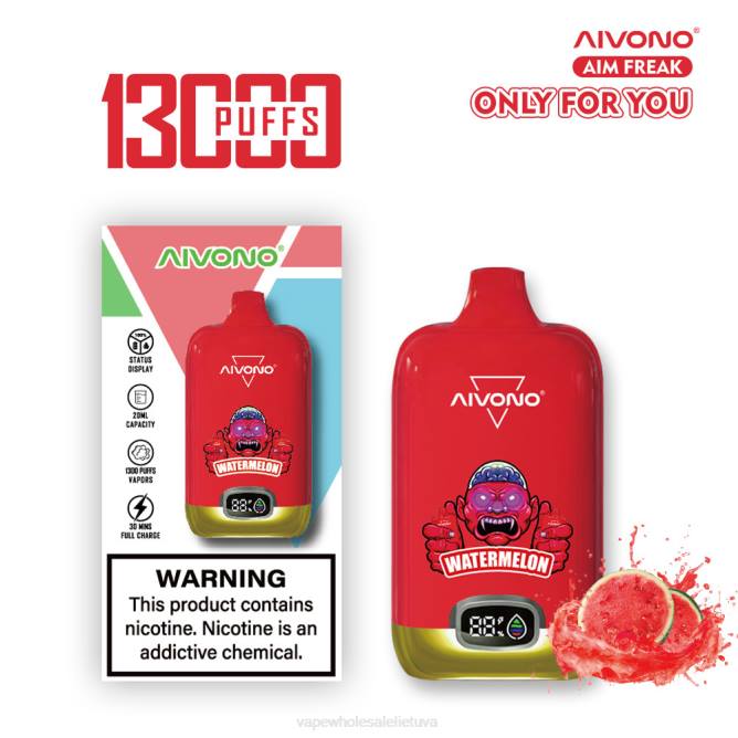 Aivono AIM FREAK 13 000 arbūzas - 4FRZ244 Vape Wholesale Supplier