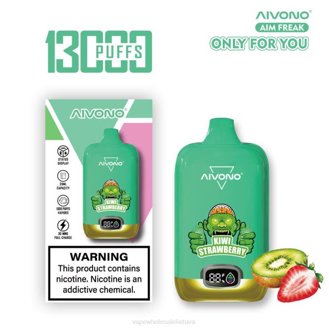 Aivono AIM FREAK 13 000 kivi braškių - 4FRZ246 Vape Wholesale Lietuva