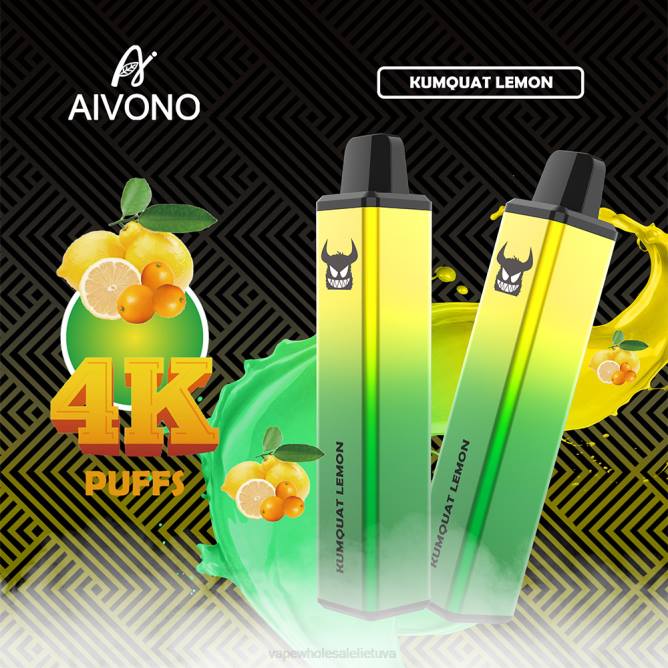 Aivono AIM FREAK 4000 kumquat citrina - 4FRZ256 Vape Shop Vilnius