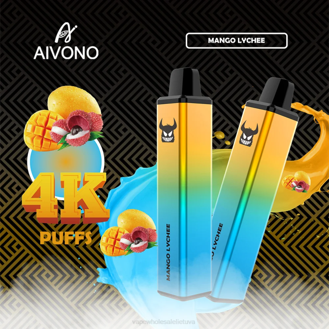 Aivono AIM FREAK 4000 mango ličiai - 4FRZ262 Vape Shop Kaunas