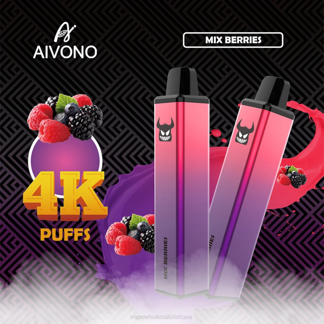 Aivono AIM FREAK 4000 mišrios uogos - 4FRZ260 Vape Wholesale Lietuva