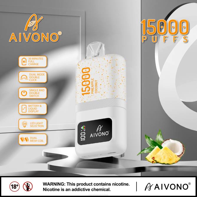Aivono AIM magic 15 000 ananasų kokoso - 4FRZ72 Vape Be Nikotino