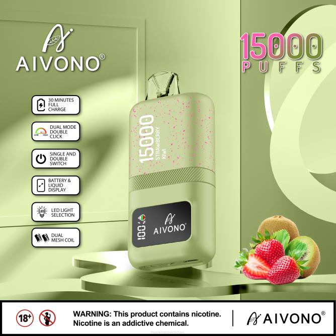 Aivono AIM magic 15 000 braškių kivi - 4FRZ63 Vape Wholesaler