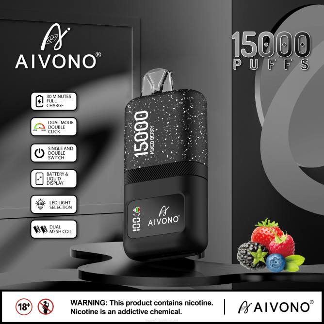 Aivono AIM magic 15 000 mišrios uogos - 4FRZ67 Vape Shop Vilnius