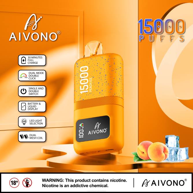 Aivono AIM magic 15 000 persikų ledas - 4FRZ59 Vape Shop Kaunas