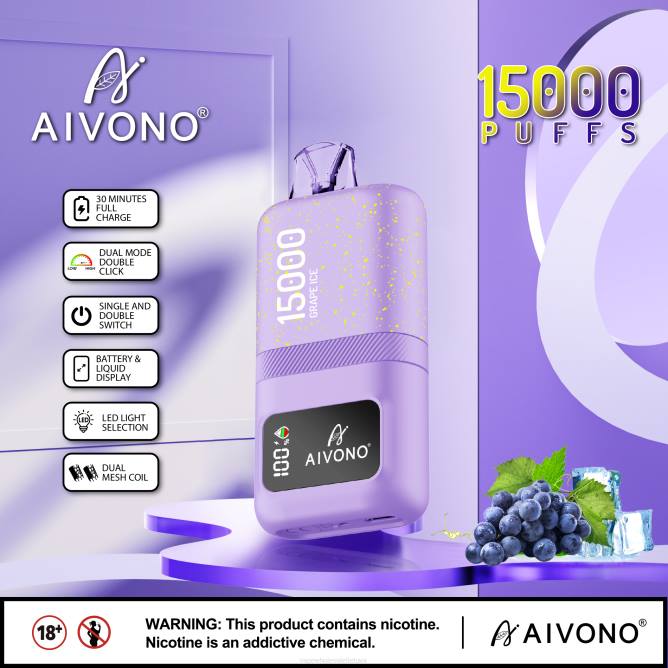 Aivono AIM magic 15 000 vynuogių ledas - 4FRZ60 Vape Shop Vilnius