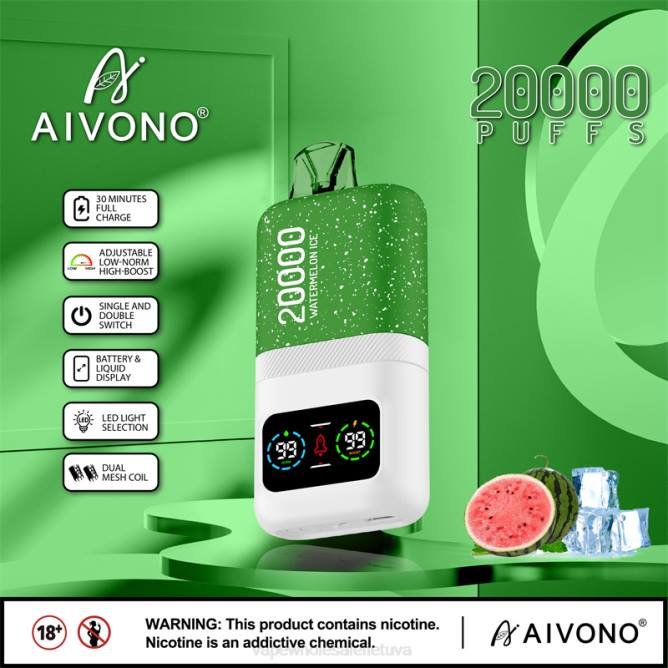 Aivono AIM magic 20 000 arbūzų ledas - 4FRZ75 Vape Lietuva
