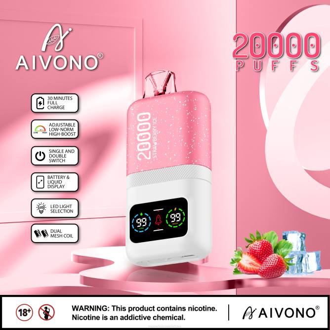 Aivono AIM magic 20 000 braškių ledų - 4FRZ74 Vape Shop Vilnius