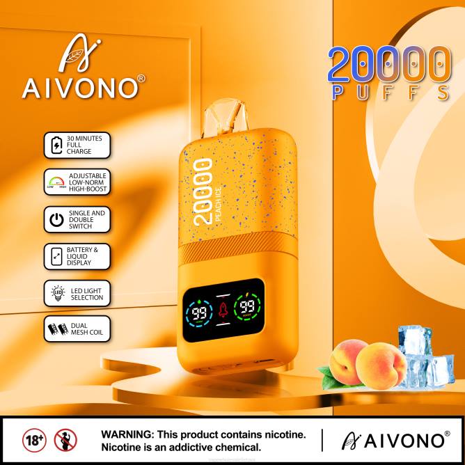 Aivono AIM magic 20 000 persikų ledas - 4FRZ85 Vape Wholesale Lietuva