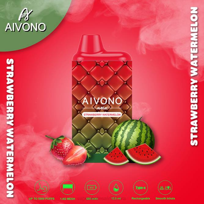Aivono AIM MAGIC 5800 burnos dėžutės cigaretė braškinis arbūzas - 4FRZ99 Vape Wholesale Lietuva