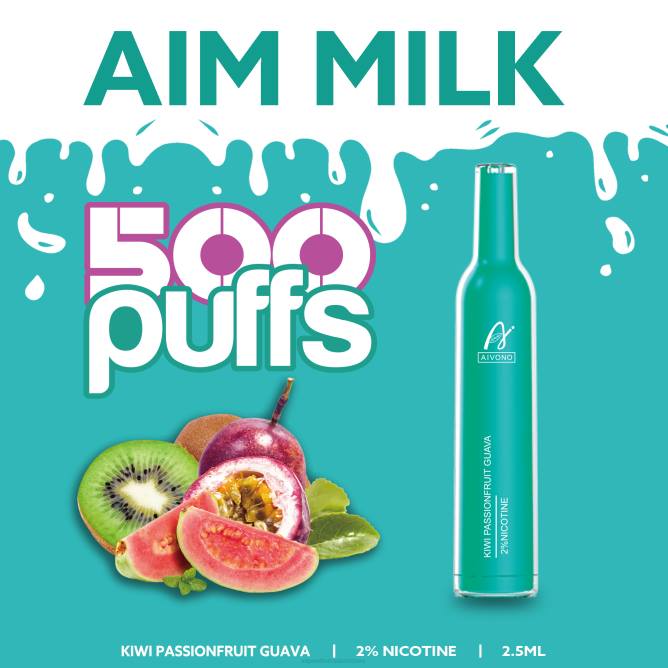 Aivono AIM MILK 500 kivi pasiflorų gvajava - 4FRZ272 Vape Wholesale Supplier
