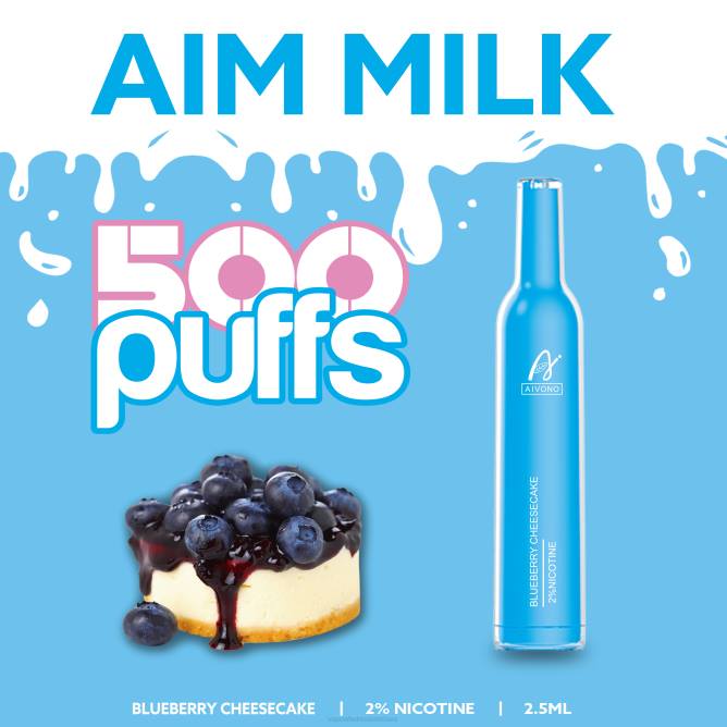 Aivono AIM MILK 500 mėlynių sūrio pyragas - 4FRZ274 Vape Wholesale Lietuva