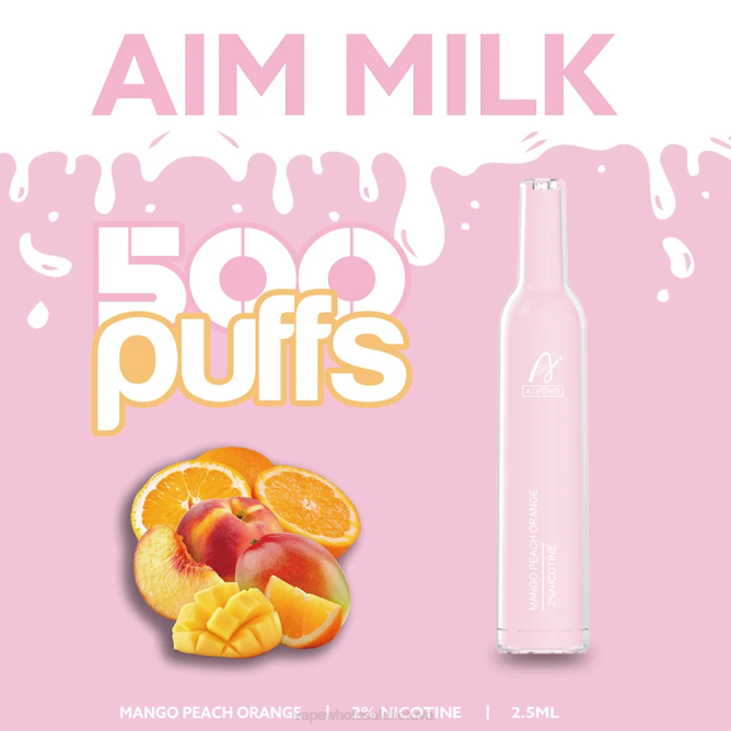 Aivono AIM MILK 500 mango persikų apelsinas - 4FRZ269 Vape Shop Kaunas