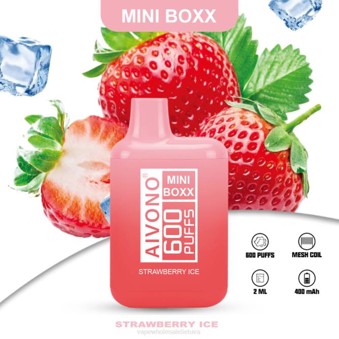 Aivono AIM MINI BOXX 600 braškių ledų - 4FRZ236 Vape Lietuva