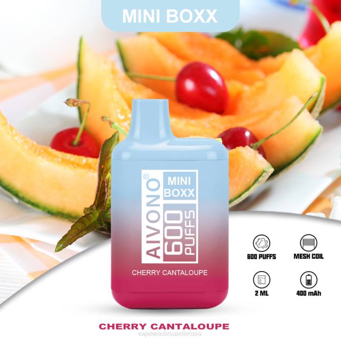 Aivono AIM MINI BOXX 600 vyšnių kantalupa - 4FRZ239 Vape Wholesale Lietuva