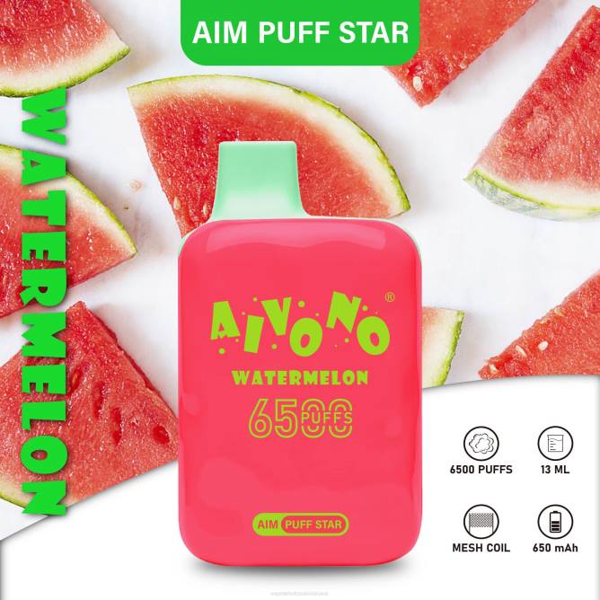 Aivono AIM PUFF STAR 6500 arbūzas - 4FRZ291 Vape Shop Vilnius