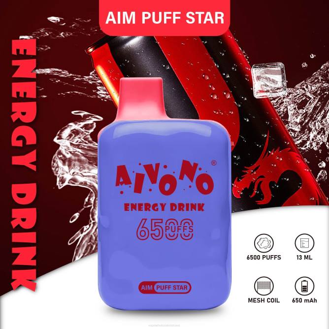 Aivono AIM PUFF STAR 6500 energetinis gėrimas - 4FRZ293 Vape Wholesale Supplier