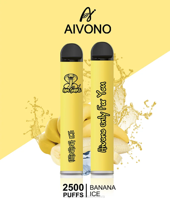 Aivono AIM SNAKE 2500 bananų ledas - 4FRZ298 Vape Shop Vilnius
