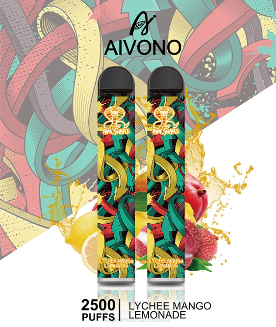 Aivono AIM SNAKE 2500 ličių mangų limonadas - 4FRZ308 Vape Wholesaler