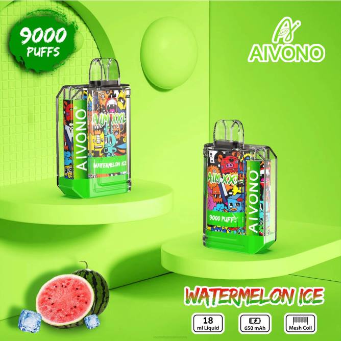 Aivono AIM XXL 9000 burnos lipdukas skaidrus arbūzų ledas - 4FRZ48 Vape Wholesale Supplier