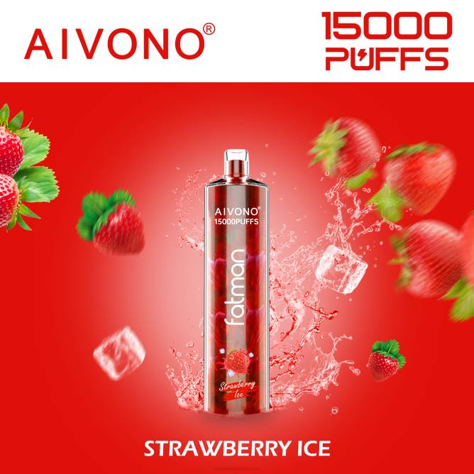 Aivono FATMAN 15 000 braškių ledų - 4FRZ11 Vape Shop Vilnius