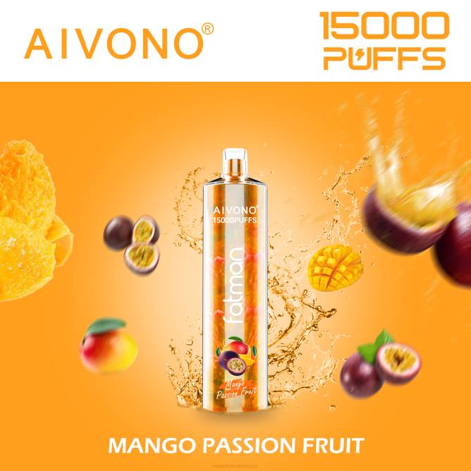 Aivono FATMAN 15 000 mango pasifloros vaisius - 4FRZ19 Vape Lietuva