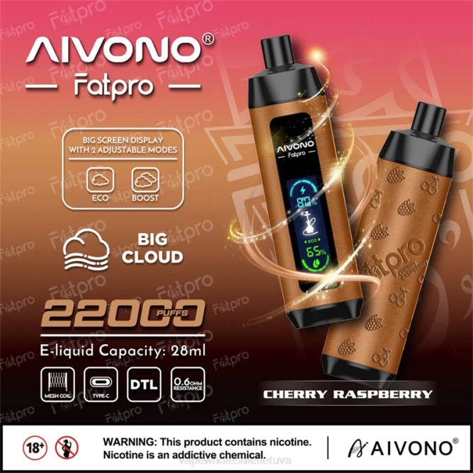 Aivono Fatpro 22000 vyšninė avietė - 4FRZ4 Vape Shop Vilnius