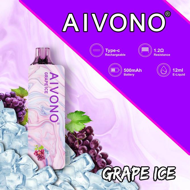 Aivono AIM GUN 7000 vynuogių ledas - 4FRZ102 Vape Shop Vilnius